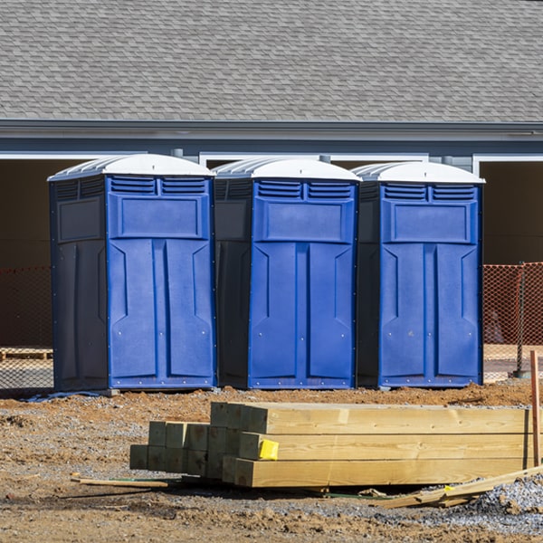 is there a specific order in which to place multiple portable toilets in Mount Wolf